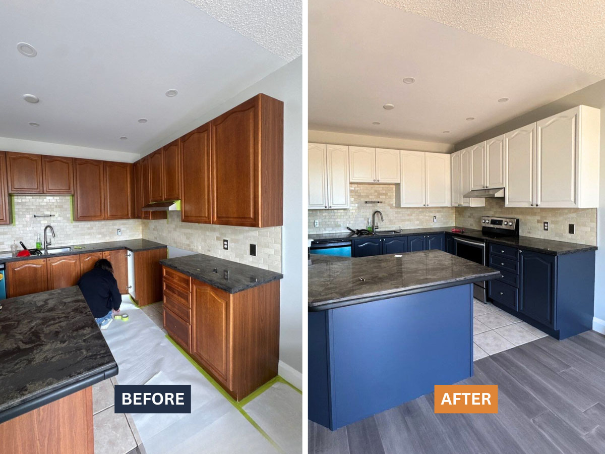 Interior painting project in Ajax, Ontario by Finest Painters