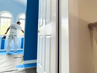 Wall trim painting